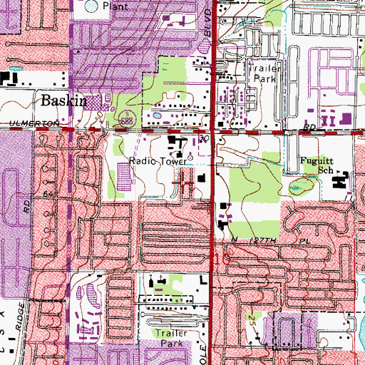 Topographic Map of Pinellas County Sherriffs Building Heliport, FL