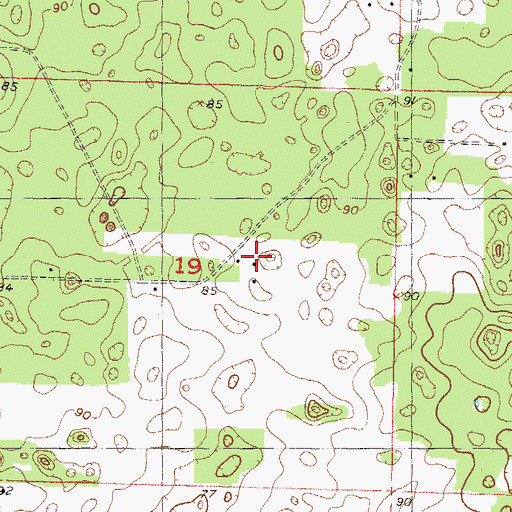 Topographic Map of Cooksey Brothers Airport, FL