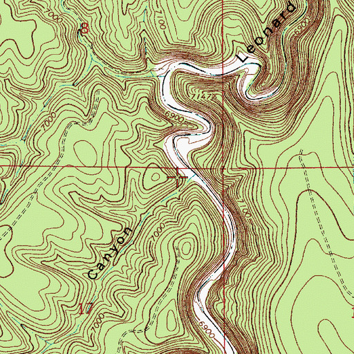 Topographic Map of Limestone Canyon, AZ