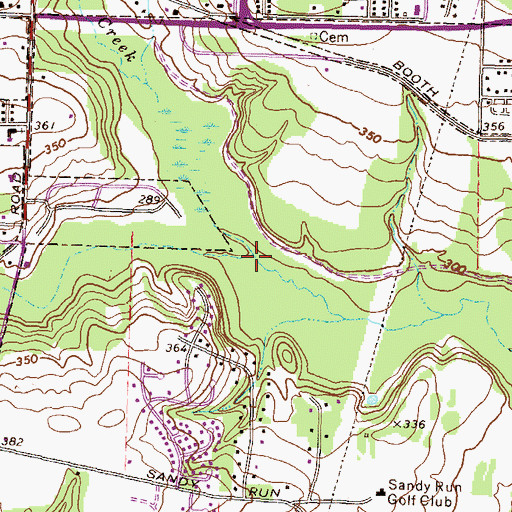 Topographic Map of Bay Gall Creek, GA