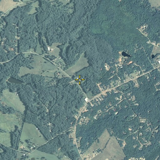Aerial/Satellite Image of Beaverdam Cemetery, GA