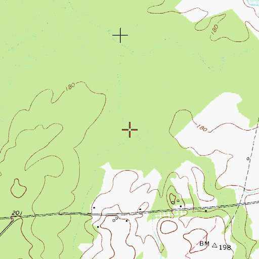Topographic Map of Bluewater Creek, GA