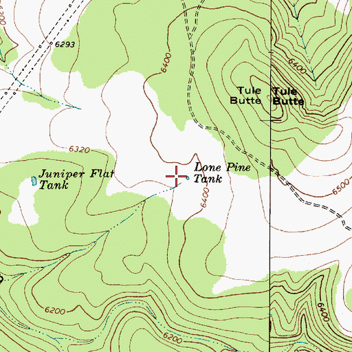 Topographic Map of Lone Pine Tank, AZ