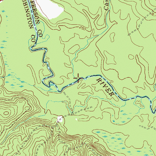 Topographic Map of Camp Branch, GA