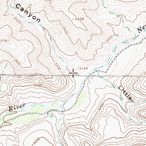 Topographic Map of Long Canyon, AZ