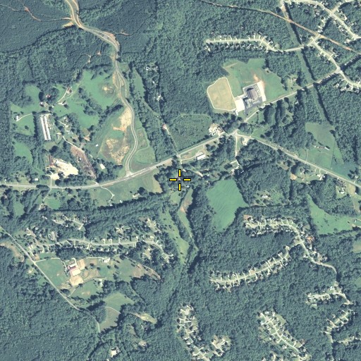Aerial/Satellite Image of Crystal Springs Church, GA