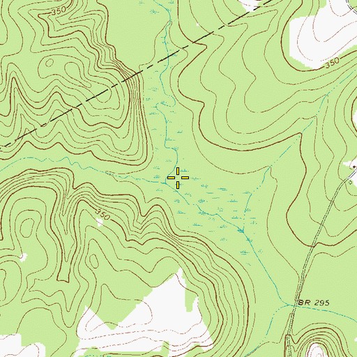 Topographic Map of Devils Branch, GA