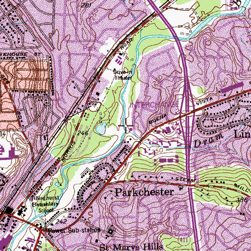 Topographic Map of Dram Branch, GA