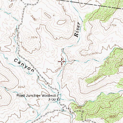 Topographic Map of Magazine Canyon, AZ