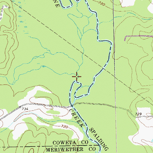 Topographic Map of Gray Branch, GA