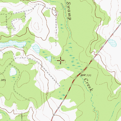 Topographic Map of Gully Branch, GA