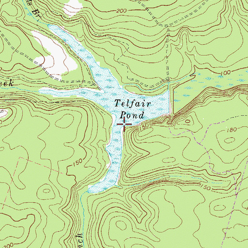 Topographic Map of High Head Branch, GA