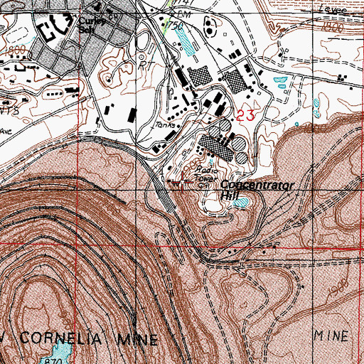Topographic Map of Concentrator Hill, AZ