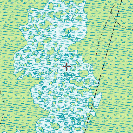 Topographic Map of Jack Lake, GA