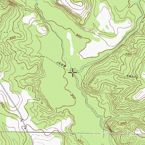 Topographic Map of Little Buffalo Creek, GA