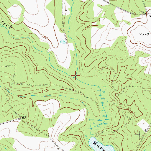 Topographic Map of Little Creek, GA