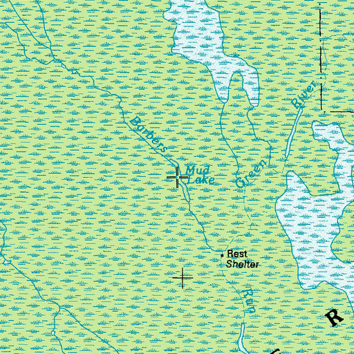 Topographic Map of Mud Lake, GA