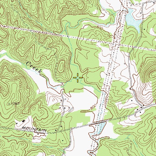 Topographic Map of Pegamore Creek, GA