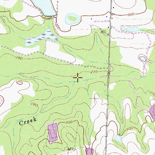 Topographic Map of Pine Log Creek, GA