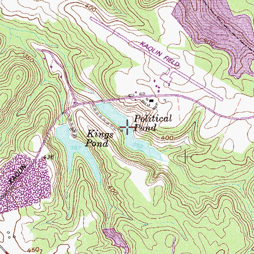 Topographic Map of Political Pond, GA