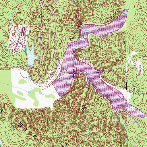 Topographic Map of Redbud Creek, GA
