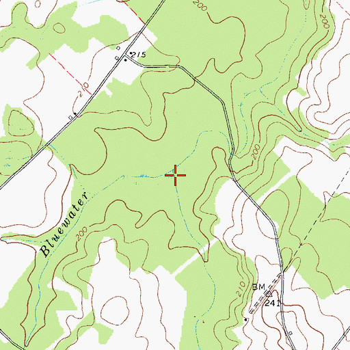 Topographic Map of Reedy Springs Branch, GA