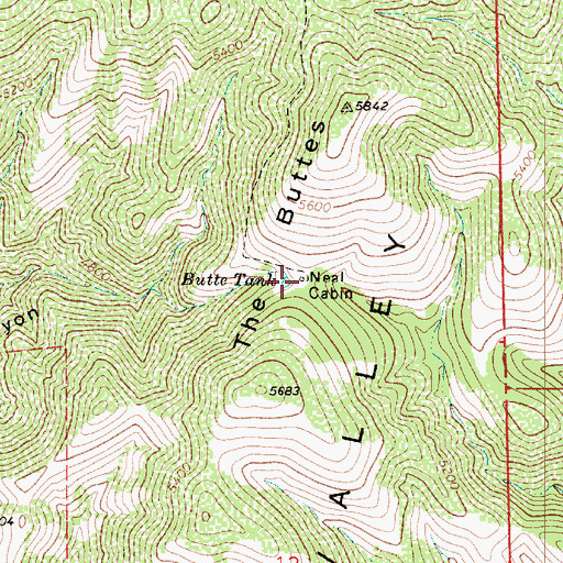 Topographic Map of Neal Cabin, AZ