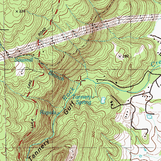 Topographic Map of Sawmill Branch, GA