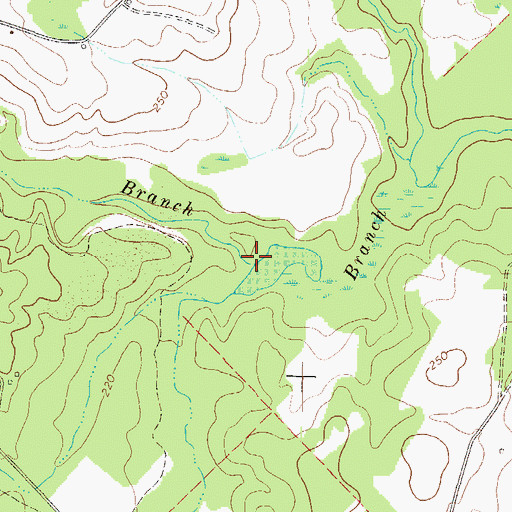 Topographic Map of Scooter Route Branch, GA