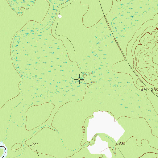 Topographic Map of Shellstone Creek, GA