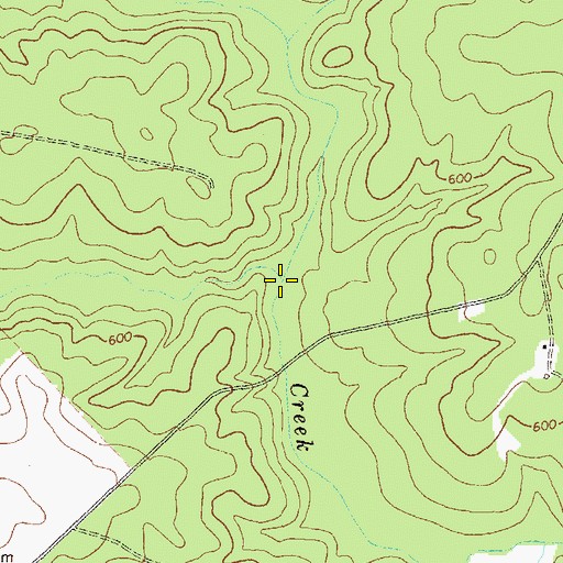 Topographic Map of Sheppard Creek, GA