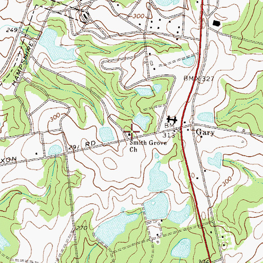 Topographic Map of Smith Grove Church, GA