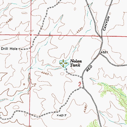 Topographic Map of Nolan Tank, AZ