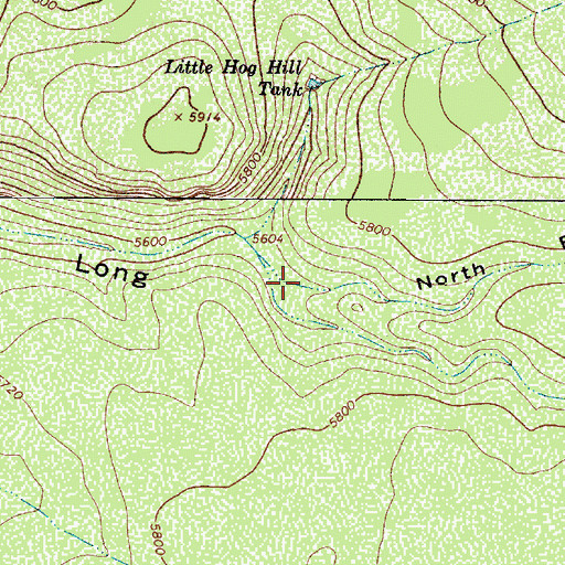 Topographic Map of North Fork Long Canyon, AZ