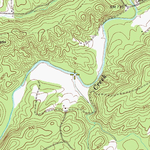 Topographic Map of Westbrook Creek, GA