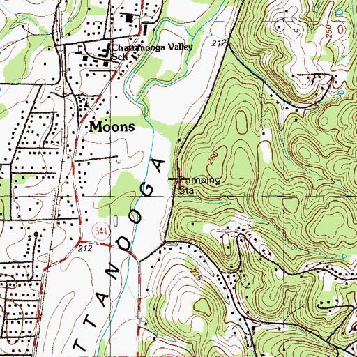 Topographic Map of Williams Spring, GA