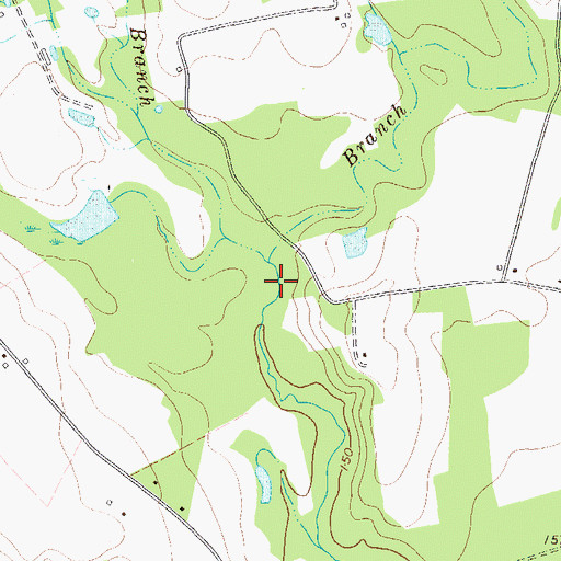 Topographic Map of Wolfpen Branch, GA