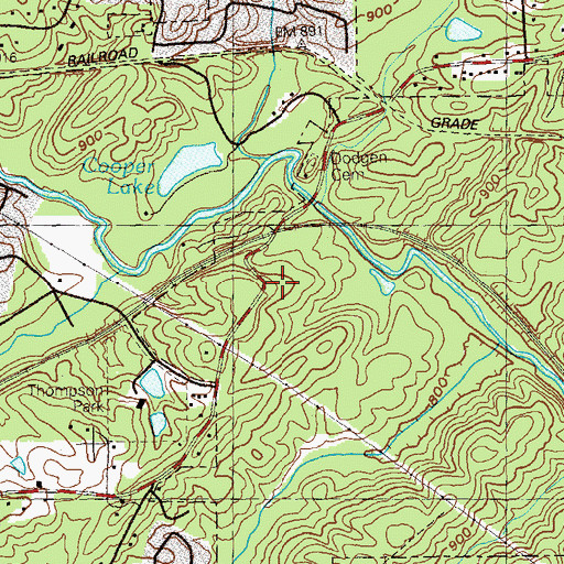 Topographic Map of Nickjack, GA