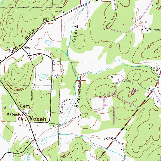 Topographic Map of White County, GA
