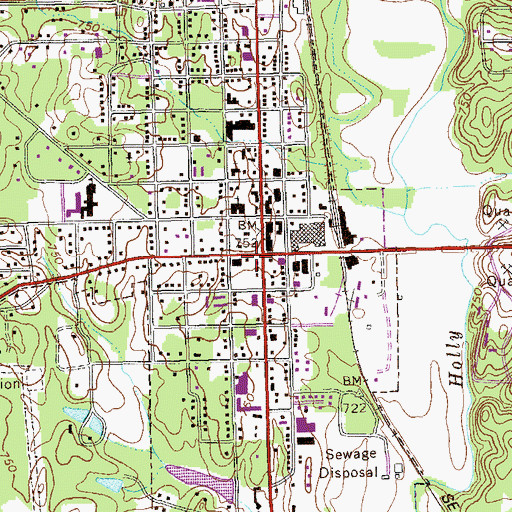 Topographic Map of Chatsworth, GA