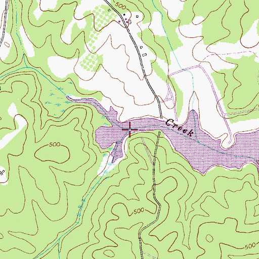 Topographic Map of Clarks Fork, GA
