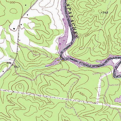 Topographic Map of Goose Creek, GA
