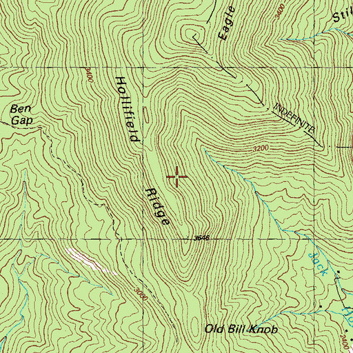 Topographic Map of Hollifield Ridge, GA