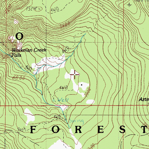 Topographic Map of Peterson Ranch, AZ