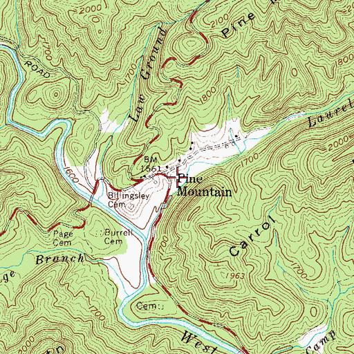 Topographic Map of Pine Mountain, GA