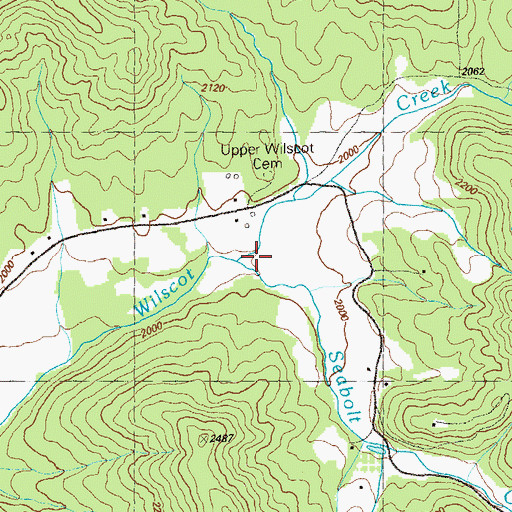 Topographic Map of Seabolt Creek, GA