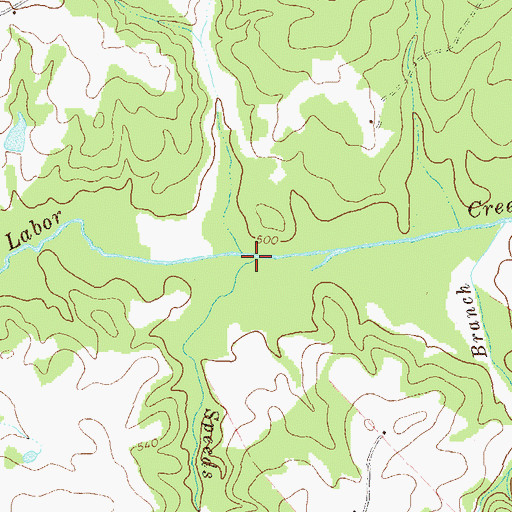 Topographic Map of Speeds Branch, GA