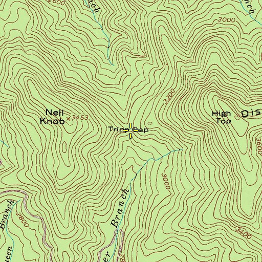 Topographic Map of Tripp Gap, GA