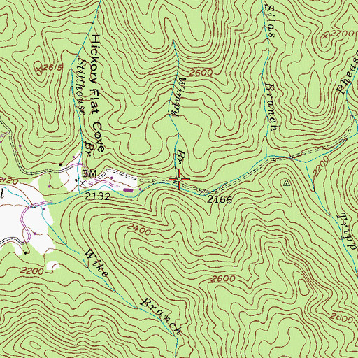 Topographic Map of Wimpy Branch, GA