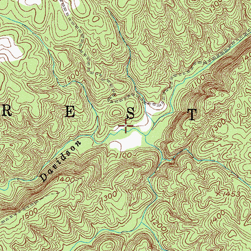 Topographic Map of Toccoa Pumping Station, GA